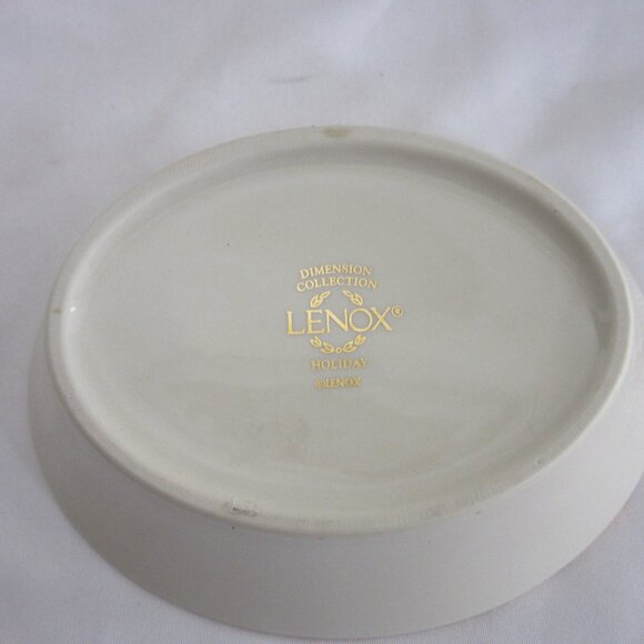 Lenox Holiday Set of 3 Candy Dishes Christmas Holly Berries Merry Believe Joy - Picture 7 of 9